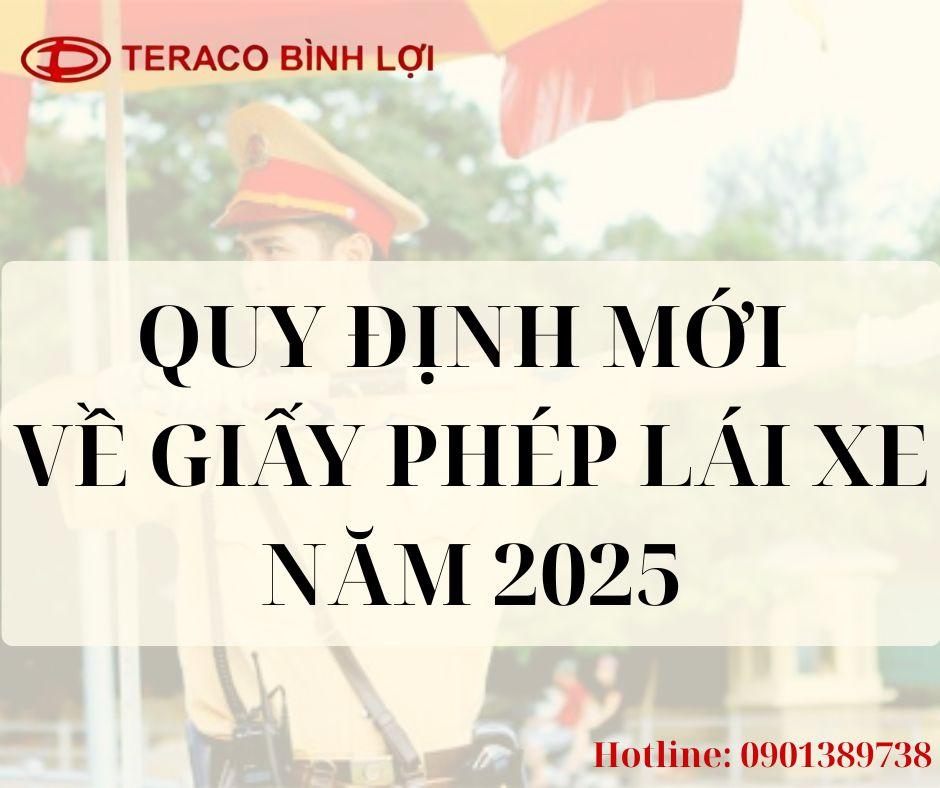 Các quy định mới về giấy phép lái xe xe tải năm 2025