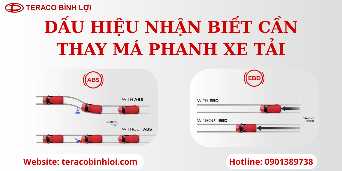 Thay má phanh xe tải: Dấu hiệu nhận biết và thời điểm cần thiết