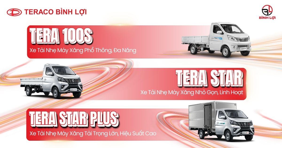 3 MẪU XE TẢI NHẸ MÁY XĂNG TERACO ĐÁNG MUA NHẤT HIỆN NAY