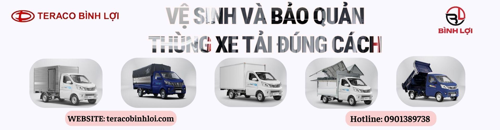Cách vệ sinh và bảo quản thùng xe tải đúng cách
